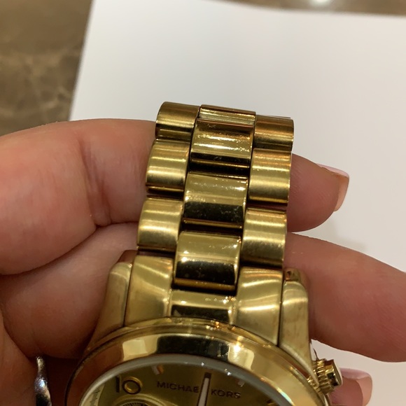 Michael Kors Gold plated chronograph quartz watch - Picture 5 of 5